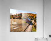 Grandview Farm barn with fall colors in Vermont Acrylic Print
