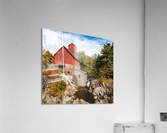 Old Red Mill in Jericho Vermont during the fall Acrylic Print