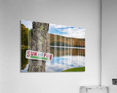 Sun and Fun swimming sign by Silver Lake Vermont Acrylic Print