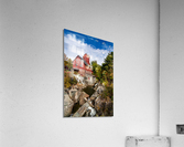 Old Red Mill in Jericho Vermont during the fall Impression acrylique