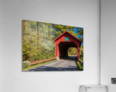 Lower covered bridge in Northfield Falls Vermont Acrylic Print