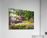 Brick walled garden for vegetables and flowers at Fort Acrylic Print