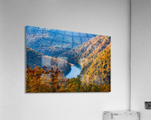 Sunrise over Cheat river from Coopers Rock Acrylic Print