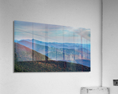 View from Mt Mansfield looking down Green Mountains Impression acrylique