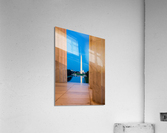 Washington monument reflecting from Jefferson Acrylic Print