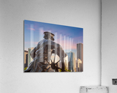 Captain on the Helm statue in Chicago Acrylic Print