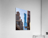 Trump Hotel towers over downtown Chicago Impression acrylique