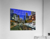 Riverwalk and Centennial Fountain Acrylic Print