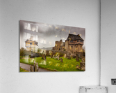 Graveyard by Stokesay castle in Shropshire Acrylic Print