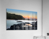 Lumahai Beach Kauai at dawn with rocks Acrylic Print
