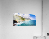 Aerial drone shot of Lumahai Beach  Acrylic Print