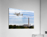 Space Shuttle Discovery flies over Washington DC Acrylic Print