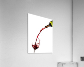 Wine pouring from bottle into glass Acrylic Print