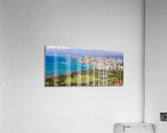 Panorama of sea front at Waikiki Acrylic Print