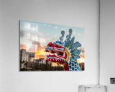 Carved head of dragon canoe in Waikiki Acrylic Print