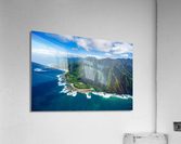 Garden Island of Kauai and Kee Beach Impression acrylique