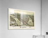 Restored street plan of Pittsburgh PA Acrylic Print