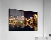 City Skyline of Pittsburgh at night Acrylic Print
