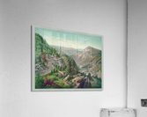 Restored painting of Buckhorn Wall and Cheat River Acrylic Print