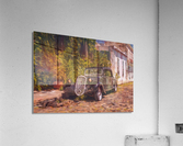 Oil painting of old car in Colonia del Sacramento Acrylic Print