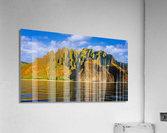 Na Pali coastline taken from cruise along Kauai shore Impression acrylique