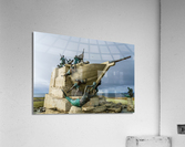 Mariners Monument to Magellan on seafront in Punta Arenas Chile Impression acrylique