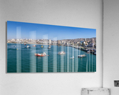 Panorama of Valparaiso harbor in Chile Acrylic Print