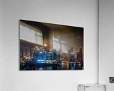 Offices and apartments of Dubai Business Bay with district behin Acrylic Print