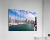 Offices and apartments of Dubai Business Bay with Downtown distr Impression acrylique
