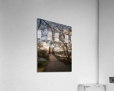 Steel girder bridge carries the bike walking trail over Deckers  Acrylic Print