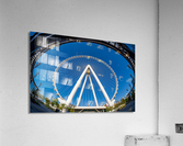 Fisheye view of Ain Dubai observation wheel on Bluewaters Island Acrylic Print