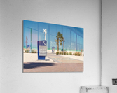 Sign for access to Jumeirah beach for wheelchair users Impression acrylique