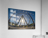 Fisheye view of Ain Dubai observation wheel on Bluewaters Island Impression acrylique