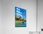 Modern buildings waterways by Souk Madinat Jumeirah in Dubai Acrylic Print