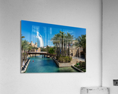 View of waterways around Souk Madinat Jumeirah in Dubai Acrylic Print
