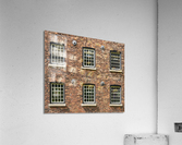 Restored industrial cotton mill with pattern of windows Acrylic Print