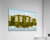 View across the Mere to a reflection of distant trees in Ellesme Acrylic Print