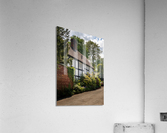 Black and white tudor home on Church Hill in Ellesmere Shropshir Impression acrylique