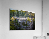 Aerial view of Coopers Rock overlook and viewpoint Acrylic Print