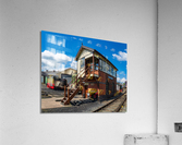 Oswestry South railway signal control box in Shropshire Acrylic Print