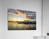 Ferris wheel at National Harbor at sunset Acrylic Print
