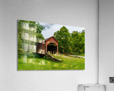 Dents Run Covered bridge near Morgantown WV Impression acrylique