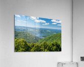 Cheat Lake seen from Snake Hill overlook near Morgantown Impression acrylique