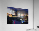 Downtown campus of West Virginia university at nightfall Acrylic Print