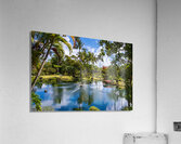 Gorgeous lagoon and lake in the Na Aina Kai sculpture garden Acrylic Print