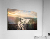 Mist swirling over Cheat River gorge at sunrise near Morgantown  Acrylic Print