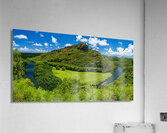 Wailua River bends around a meadow on Kauai Acrylic Print
