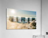 Mist rises from Cheat Lake in the early morning as the sun rises Acrylic Print