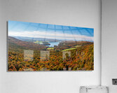 View of the fall colors of Pennsylvania to High Point Lake Acrylic Print