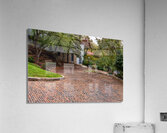 Pattern of bricks on Snake Alley in Burlington Iowa Acrylic Print